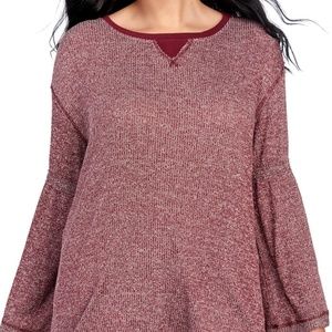 Jessica Simpson mineral wash long sleeve top NWT